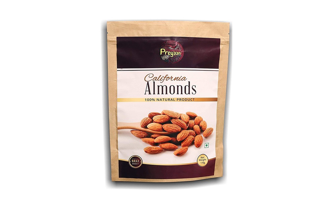 Preyaani California Almonds    Pack  1 kilogram